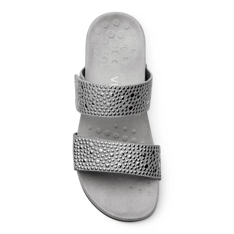 Vionic Women's Samoa Slide Sandals Pewter 9 Vionic Women's Samoa Slide Sandals Pewter - Image 7