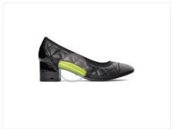 Vionic Women's Ruby Block Heel Black Leather -Vionic ruby blk tech 22 low