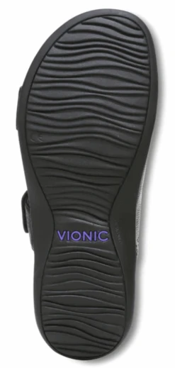 Vionic Women's Nakia Adjustable Slide Sandals Black Leather Metallic 13 Vionic Women's Nakia Adjustable Slide Sandals Black Leather Metallic -Vionic screenshot 2024 04 01 132611