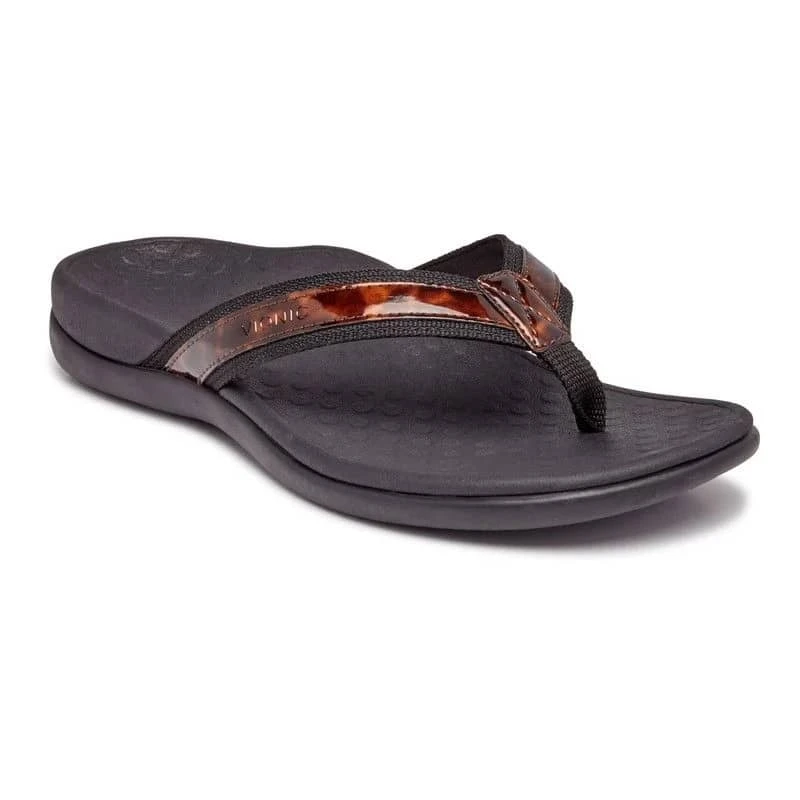 Vionic Women's Tide II Toe Post Sandals Tortoies 4 Vionic Women's Tide II Toe Post Sandals Tortoies - Image 2