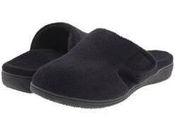 Vionic Women's Gemma Mule Hook & Loop Slippers Black
