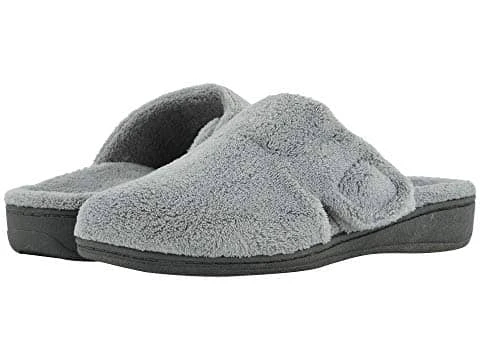 Vionic Women's Gemma Mule Hook & Loop Slippers Light Gray 3 Vionic Women's Gemma Mule Hook & Loop Slippers Light Gray