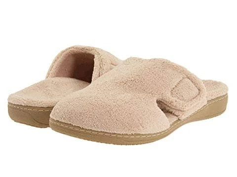 Vionic Women's Gemma Mule Hook & Loop Slippers Tan 4 Vionic Women's Gemma Mule Hook & Loop Slippers Tan - Image 2