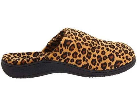 Vionic Women's Gemma Mule Hook & Loop Slippers Tan Leopard 5 Vionic Women's Gemma Mule Hook & Loop Slippers Tan Leopard - Image 3