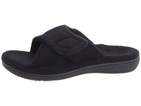 Vionic Women's Relax Hook & Loop Slippers Black 5 Vionic Women's Relax Hook & Loop Slippers Black - Image 3
