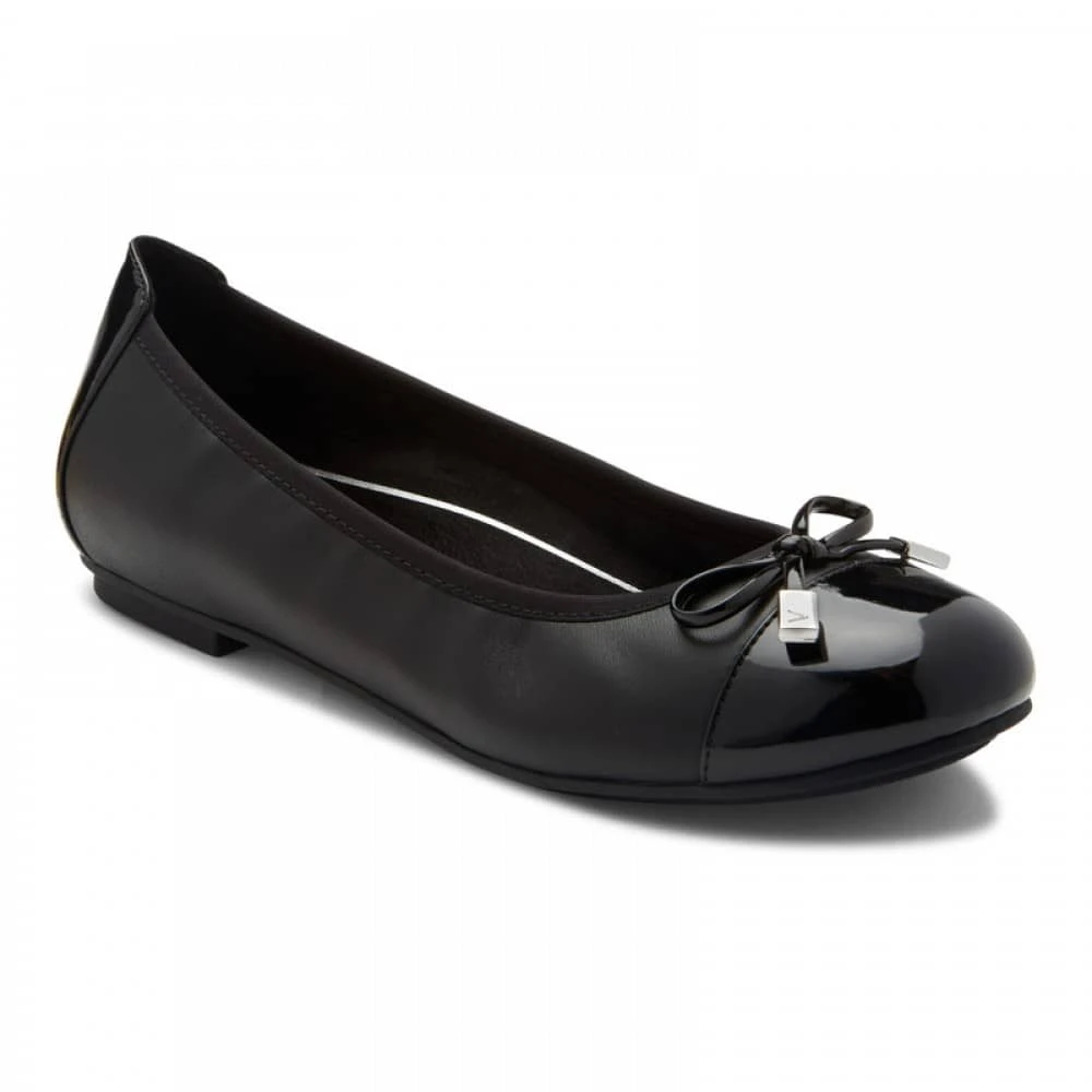 Vionic Women's Minna Ballet Flat Onyx 3 Vionic Women's Minna Ballet Flat Onyx